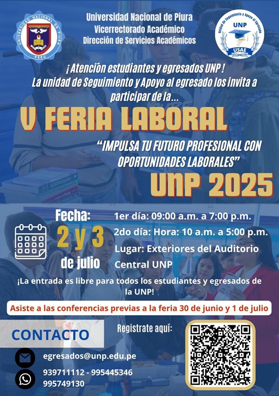 V FERIA LABORAL UNP 2025: “Impulsa tu futuro profesional con oportunidades laborales”