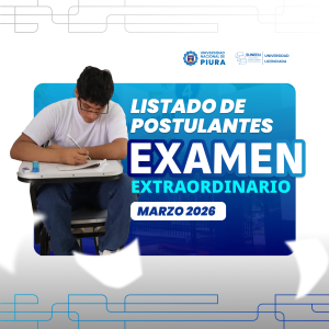 Publicación del listado de postulantes para el examen extraordinario